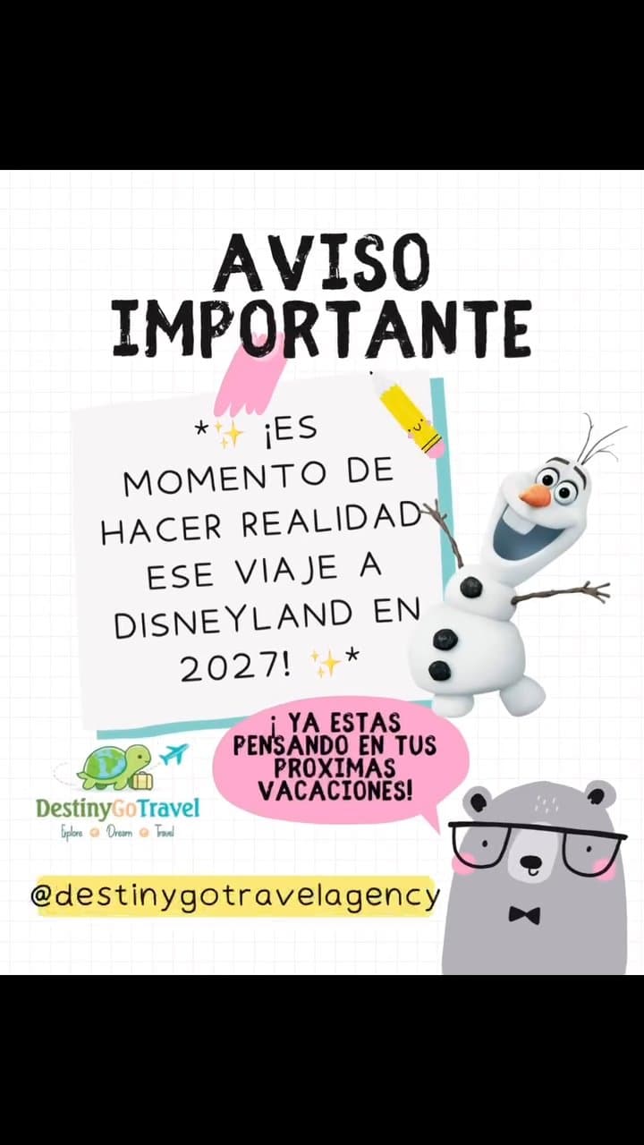 Disneyland 2027 no se improvisa, se planea